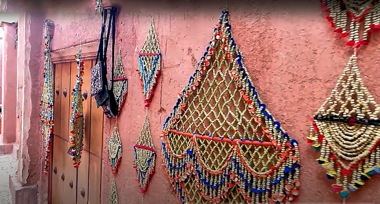 Wild rue macrame handicraft