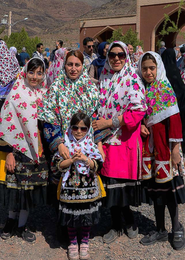 Traditional clothing style worn by Abyaneh's women & young girls.