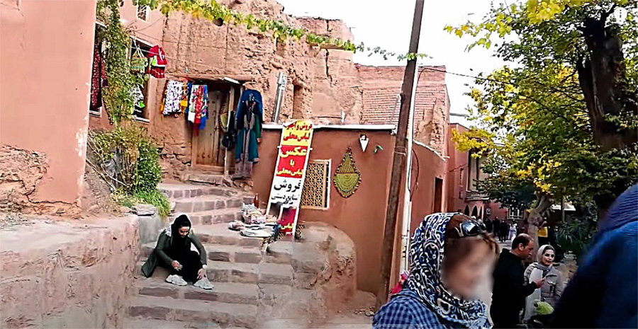 Non-tratditonella clothes are rented in one of the store
