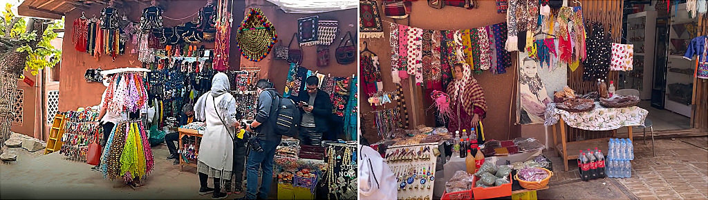 Non-tratditonella clothes are rented in one of the store